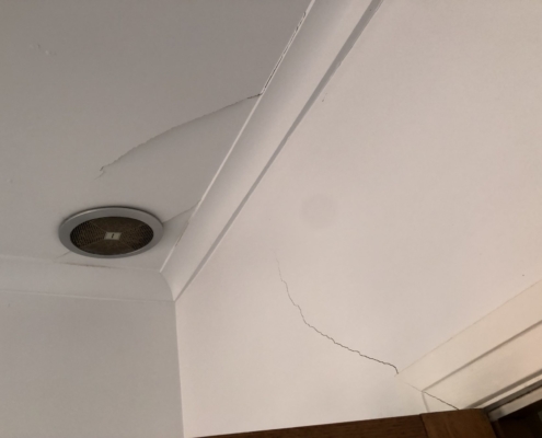 Cracked Plasterboard